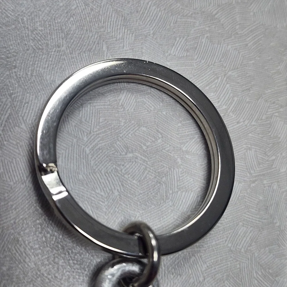 Longaberger Pewter Basket Key Chain 2000 Century Celebration New